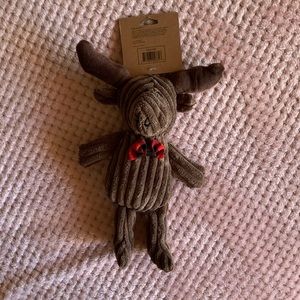 Brown moose squeaky toy for dogs (Tag still attached)